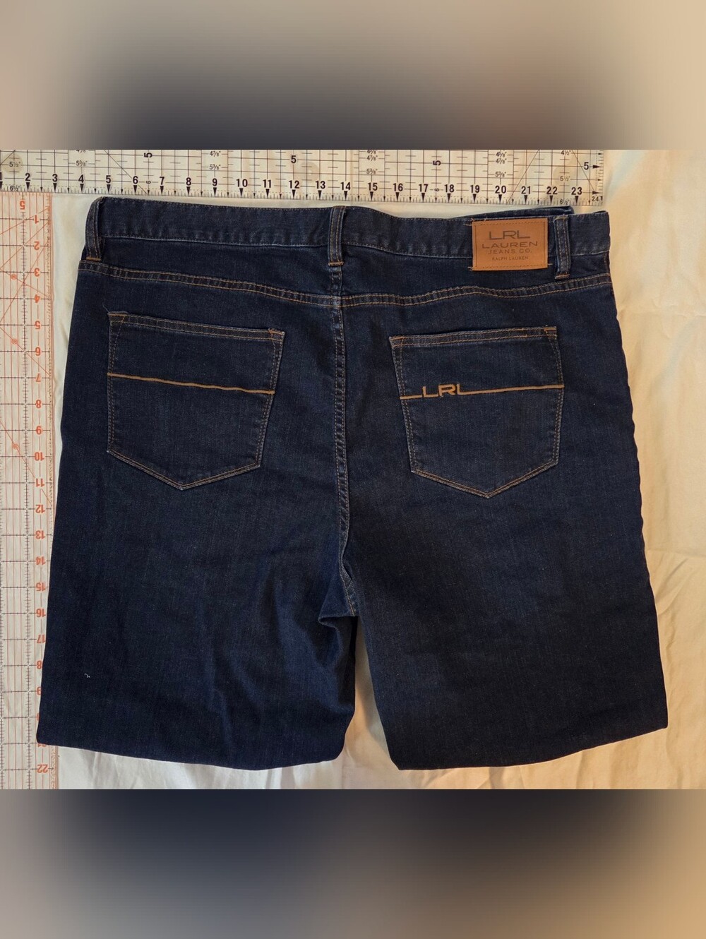 Ralph Lauren Dark Indigo Straight-Leg Women’s Jeans 18W - Picture 4 of 13